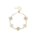 Pearl Essence Clover Bracelet for Women