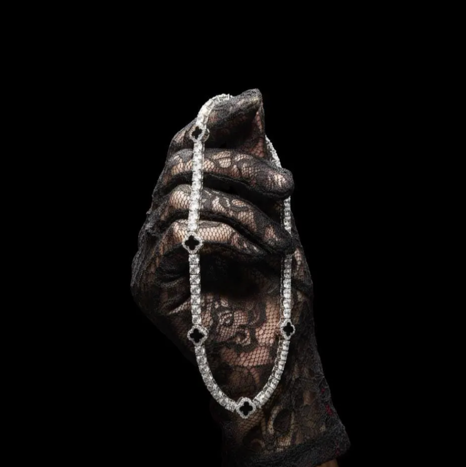 Black & Silver Tennis Unisex Bracelet