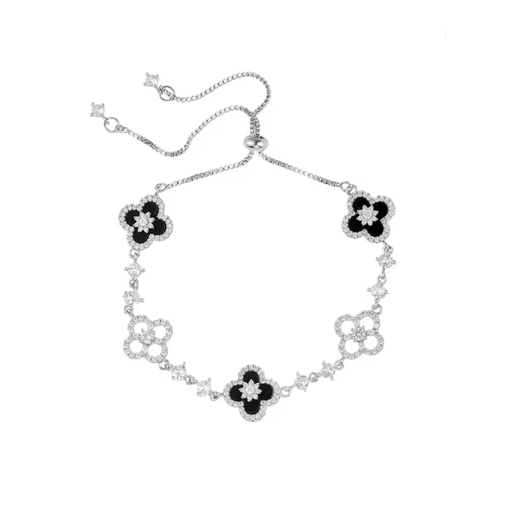 Midnight Eclipse Clover Bracelet for Women